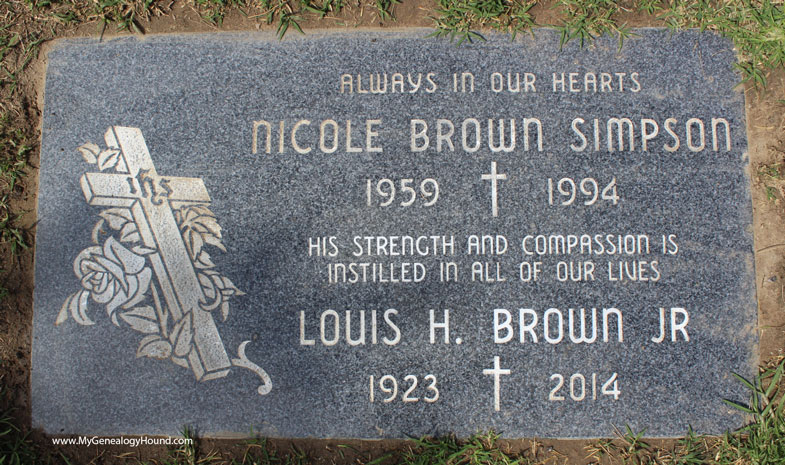 Nicole Brown Simpson, Grave and Tombstone, Ascension Cemetery, Lake Forest, California, photo