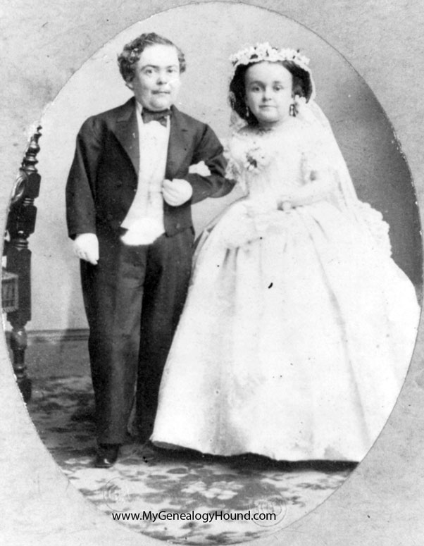 Charles S. Stratton - General Tom Thumb married Lavinia Warren on February 10, 1863. It was the biggest celebrity wedding of the era.