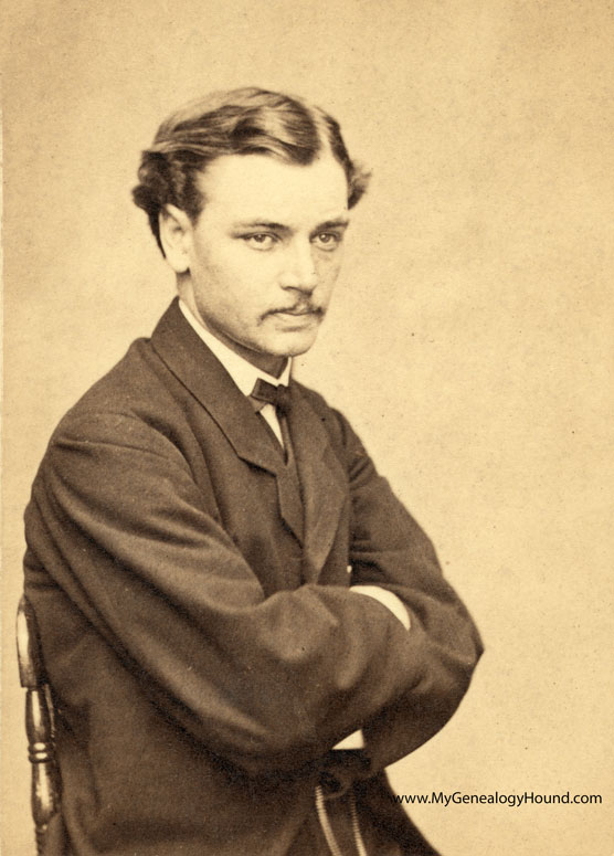 A photo of Robert Todd Lincoln by Mathew Brady taken during 1865. He was about 21 or 22 years old at this time.