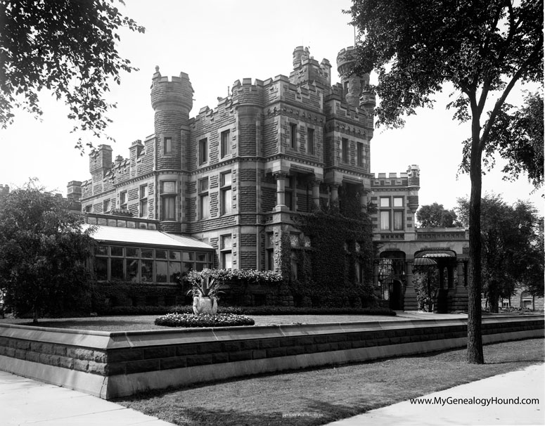 Chicago, Illinois, Potter Palmer Mansion, historic photo