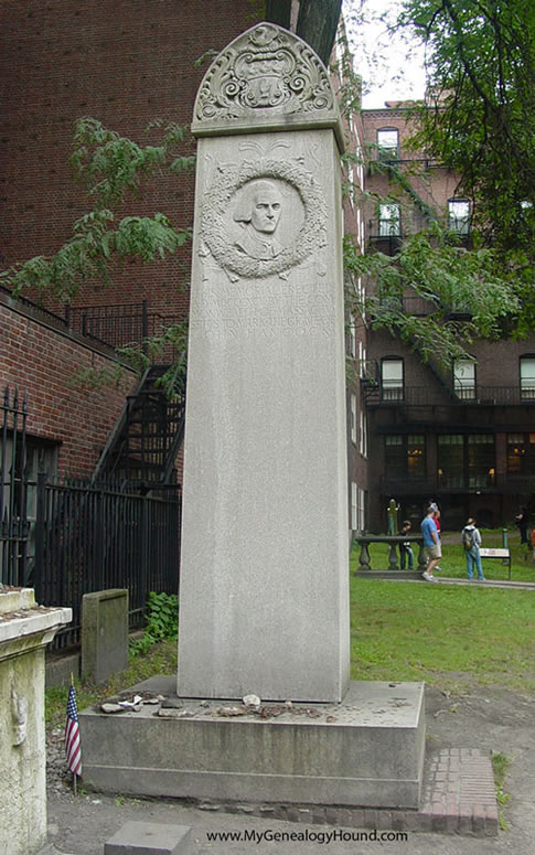 John Hancock, Tombstone, Grave, Boston, Massachusetts, photo