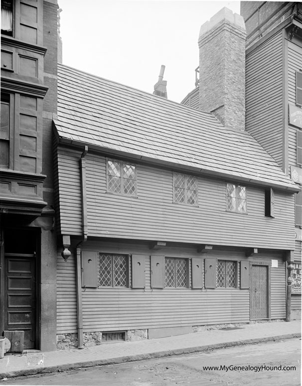Home of Paul Revere, Boston, Massachusetts, 1908, historic photo