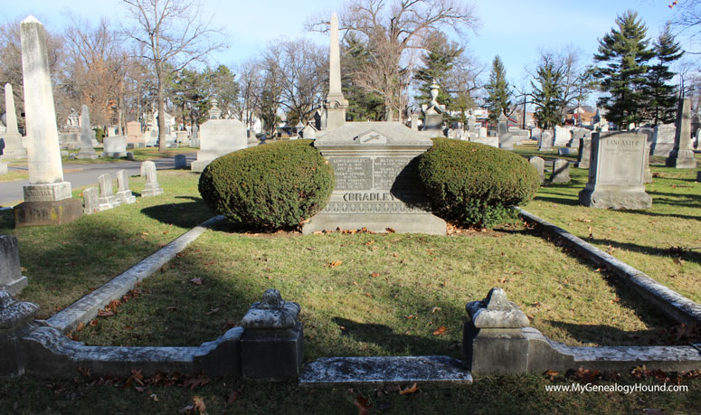 The Bradley Family Cemetery Plot including the grave of Milton Bradley.
