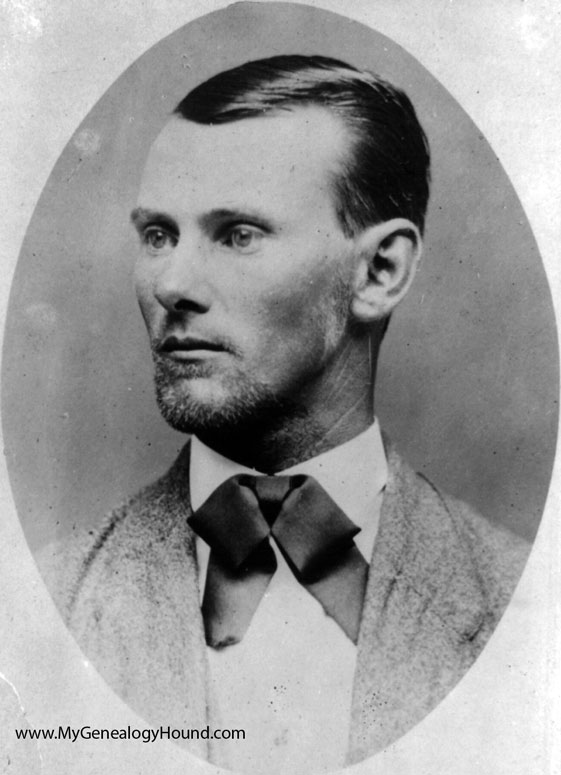 Jesse James, portrait, 1870-1880, historic photo