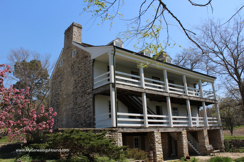 Nathan Boone House, Home of Daniel Boone, Defiance, Missouri, photo, back view