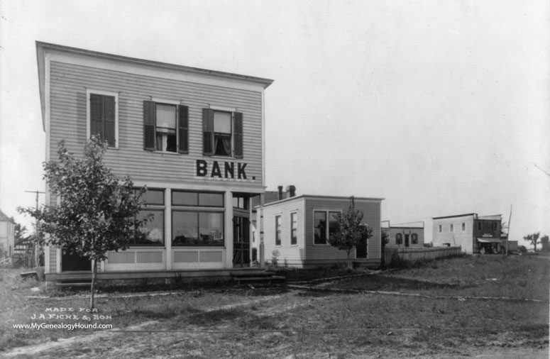 Gerald, Missouri, Bank, Franklin County, historic photo
