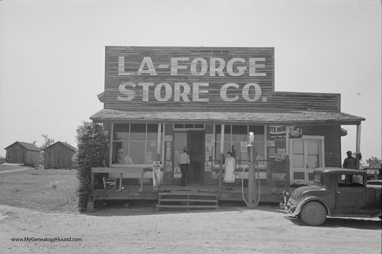 La Forge, Missouri, La-Forge Store Co., New Madrid County, historic photo