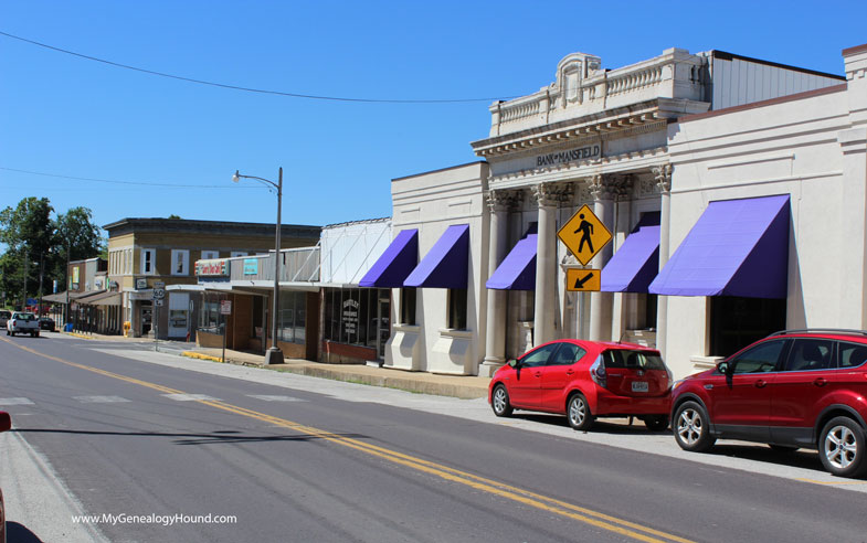 Commercial Street, Mansfield, Missouri in June 2016.