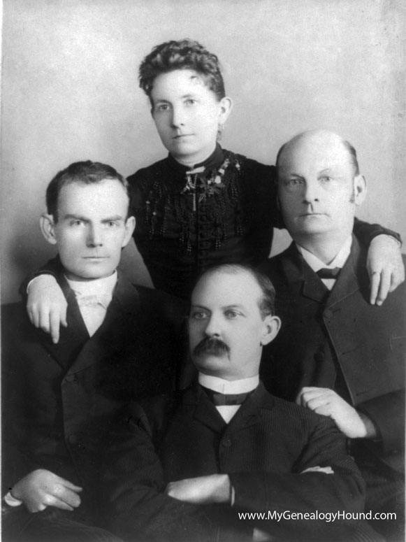 Younger Brothers: Bob, Jim, and Cole Younger, historic photo
