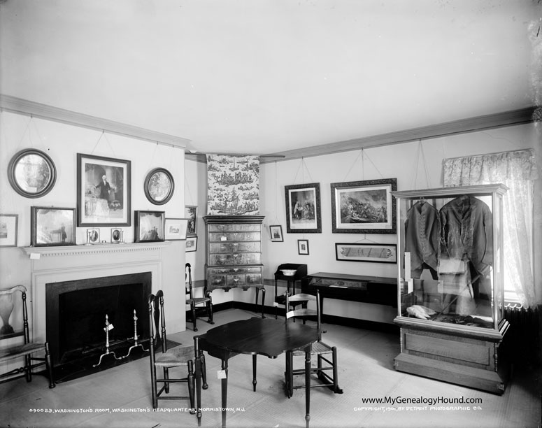 The room General George Washington used during his stay at the Ford Mansion, Morristown, New Jersey