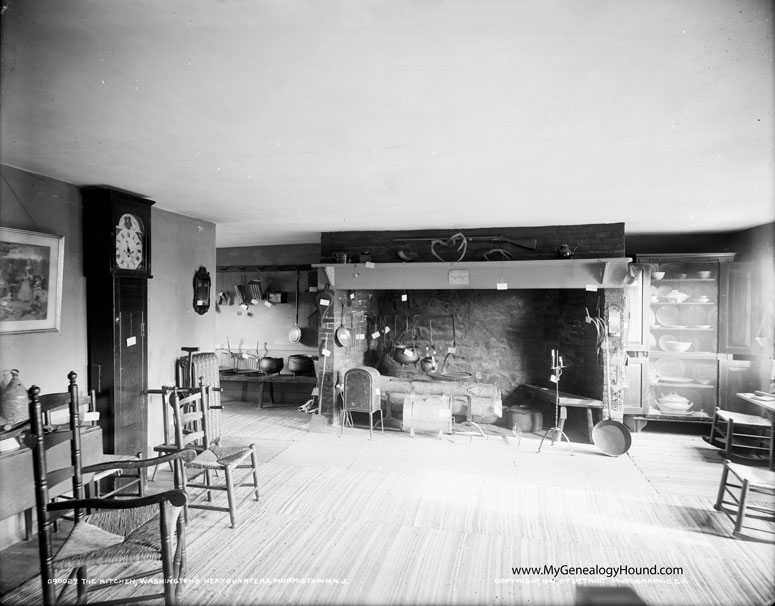 Kitchen of the Ford Mansion, Morristown, New Jersey as it appeared in 1901
