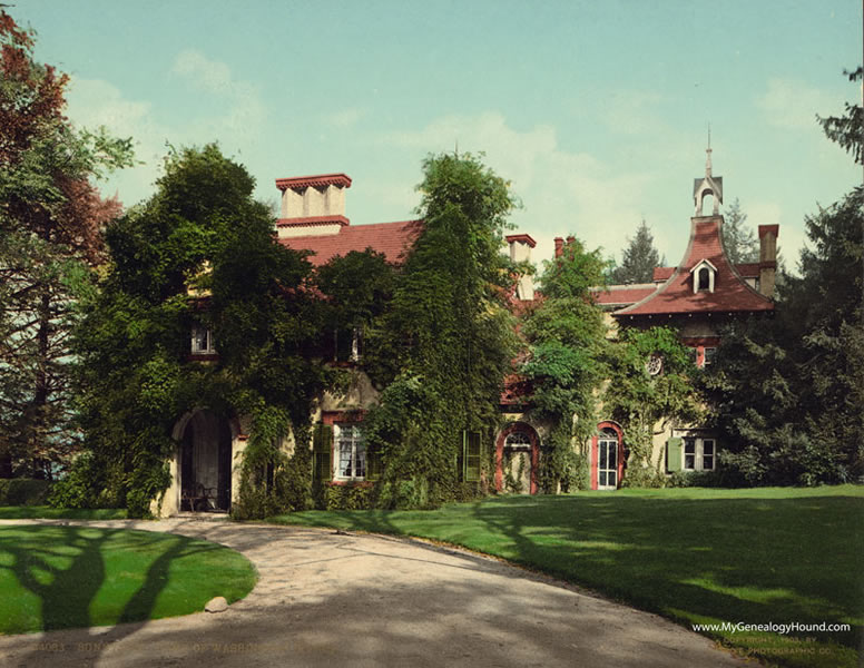 Tarrytown, New York, Sunnyside, Home of Washington Irving, 1903, historic photo
