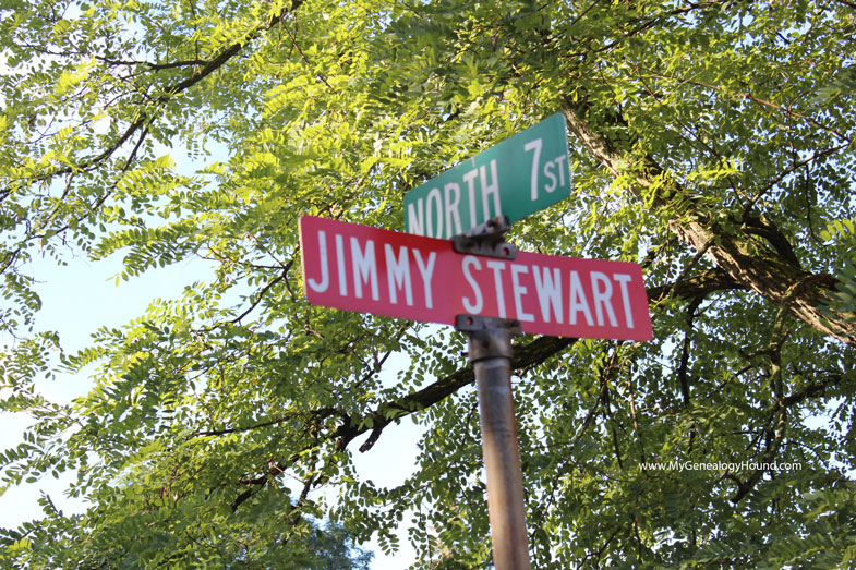 Street sign: North 7th St. and Jimmy Stewart, photo