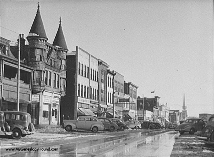 New Brighton, Pennsylvania, Main Street, 1941, historic photo