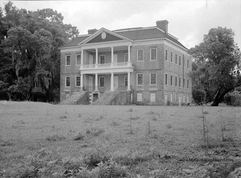 Charleston, South Carolina, Drayton Hall, historic photo