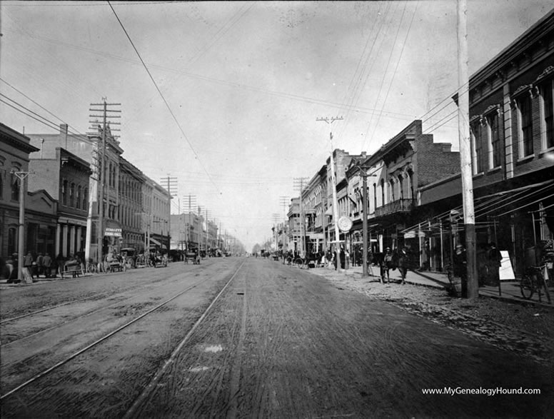 Columbia, South Carolina, Main Street, 1901, historic photo