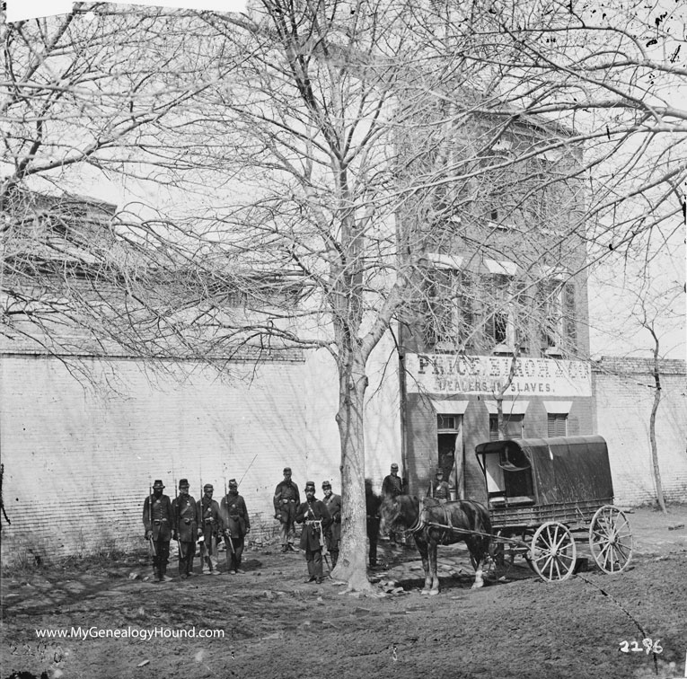 Alexandria, Virginia, Price and Birch, Franklin and Armfield, Slave Pen, historic photo, exterior photo two