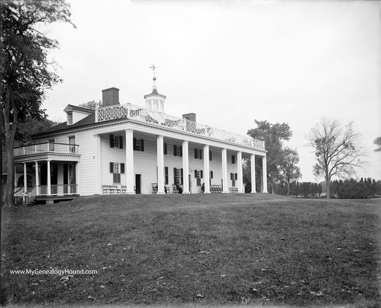 Mount Vernon, Virginia, George Washington Mansion Home, historic photo