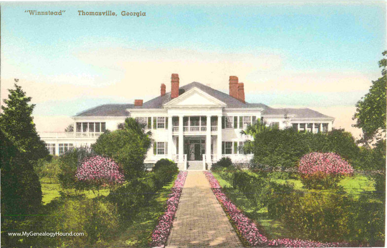 Thomasville, Georgia, Winnstead Plantation, vintage postcard photo