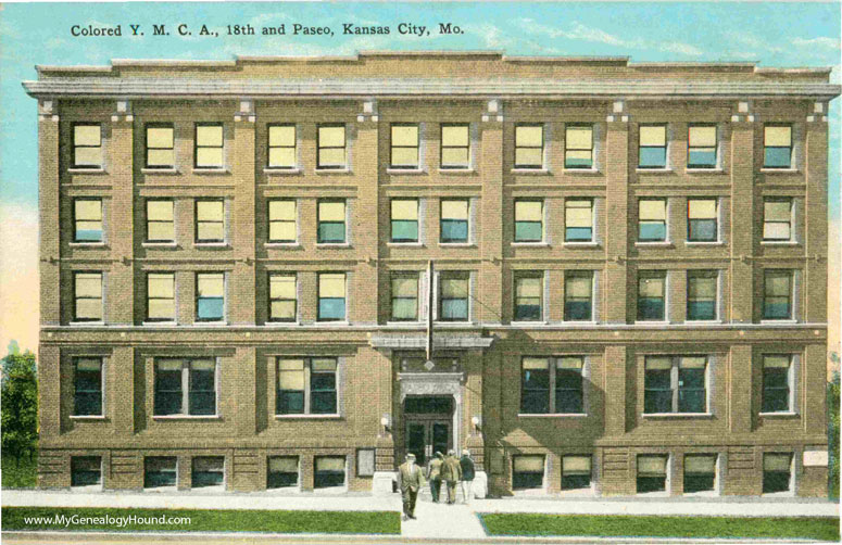 Kansas City, Missouri, Colored Y. M. C. A., vintage postcard photo