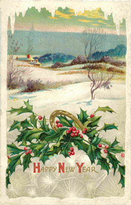 New Years Day Vintage Postcard 007