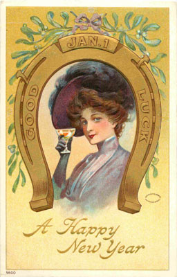New Years Day Vintage Postcard 012