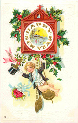 New Years Day Vintage Postcard 020