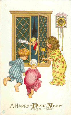 New Years Day Vintage Postcard 022