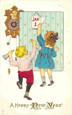New Years Day Vintage Postcard 023