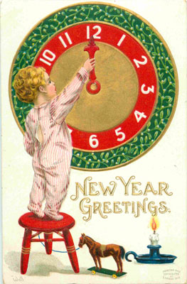 New Years Day Vintage Postcard 027