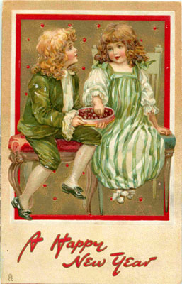 New Years Day Vintage Postcard 028