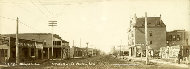 Phoenix, Arizona, Washington Street, historic photo