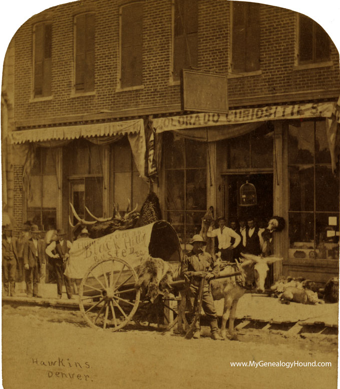 Denver, Colorado, Colorado Curiosities, 16th Street, 1875, historic photo