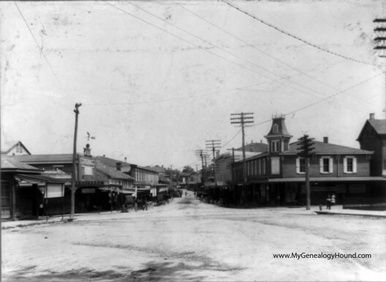 Milford, Delaware, Walnut Street, 1906, historic photo