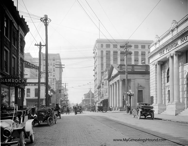 Jacksonville, Florida, Forsyth Street West From Main Street, 1910-1920, historic photo