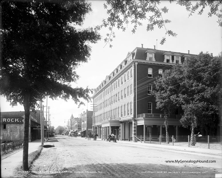 Orlando, Florida, Orange Avenue, Hotel San Juan, 1904, historic photo