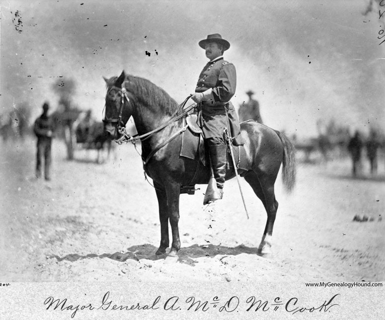 Major General Alexander McDowell McCook, July 1864, Civil War, historic photos