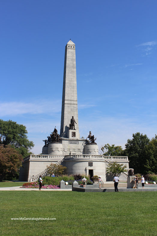 Tomb and Monument of Abraham Lincoln, Oak Ridge Cemetery, Springfield, Illinois as photographed in 2016