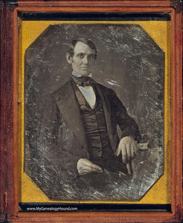 Springfield, Illinois, Earliest known photo of Abraham Lincoln, 1846-47, historic photo