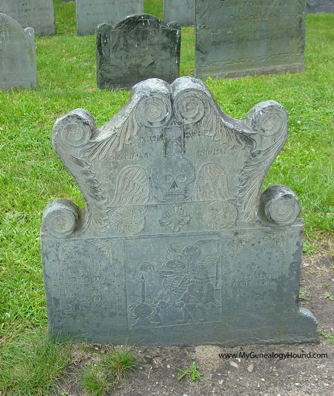 Boston, Massachusetts, King's Chapel Burying Ground, Joseph Tapping, Tombstone, photo