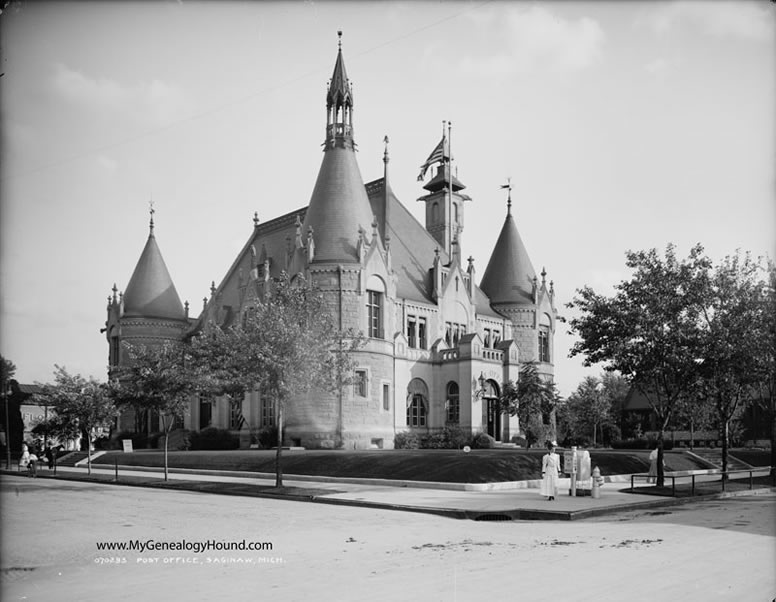 Saginaw, Michigan, Post Office, historic photo