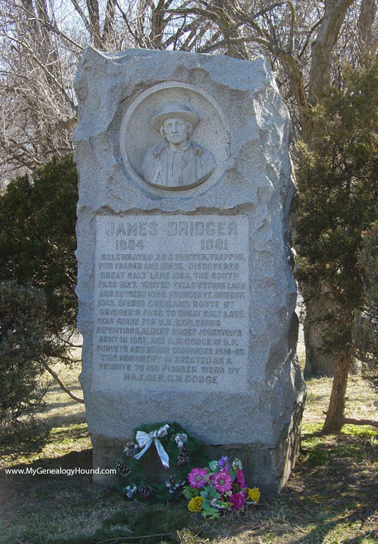 Jim Bridger, Tombstone and Grave, Independence, Missouri, photo