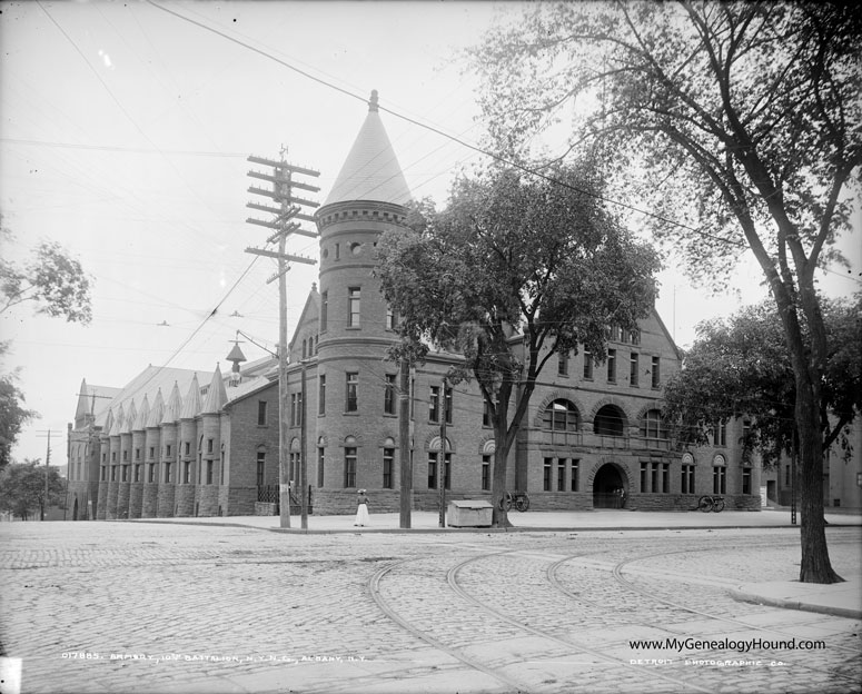 Albany, New York, 10th Battalion Armory Building, 1900-06, historic photo Albany, New York, 10th Battalion Armory Building, 1900-06, historic photo