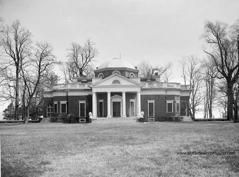 Charlottesville, Virginia, Monticello, Home of Thomas Jefferson, historic photo