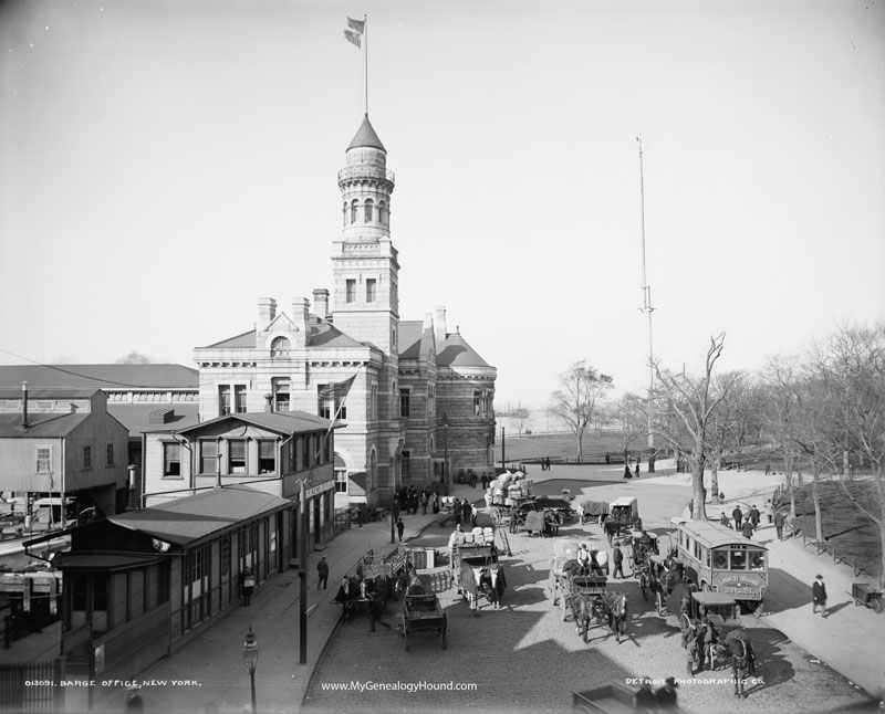 New York, Barge Office Immigration Facility, historic photograph