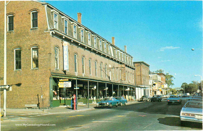 Ayer, Massachusetts, Main Street, vintage postcard photo