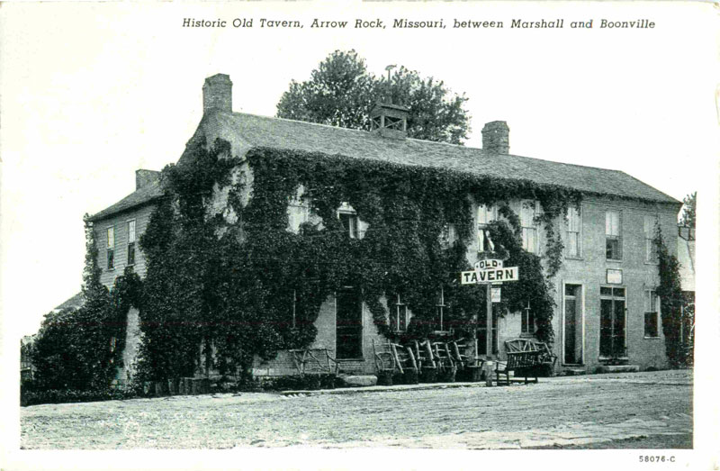 Arrow Rock, Missouri Historic Old Tavern vintage postcard, historic photo Arrow Rock, Missouri Historic Old Tavern vintage postcard, historic photo