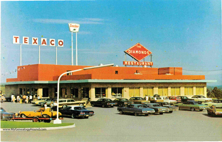 Villa Ridge, Missouri, Diamonds Restaurant, Route 66, vintage postcard, photo, view three