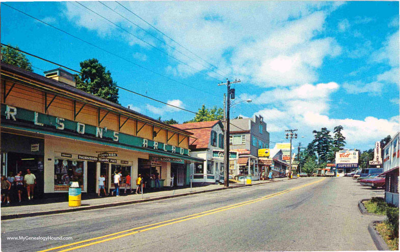 Lake Winnepesaukee, New Hampshire, Weirs Beach, vintage postcard photo