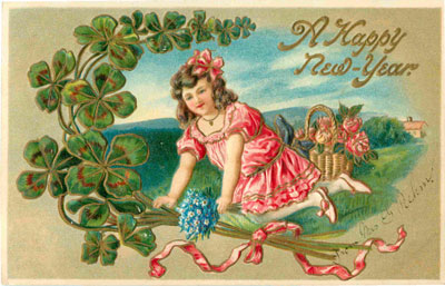 New Years Day Vintage Postcard 037